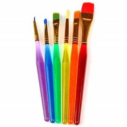 Bakers cutlery 6Pc Color Artist Paint Brush  (Multicolor)