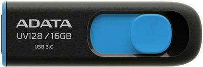 ADATA DashDrive Series UV128 16 GB Pen Drive Compatible with Laptop, Desktop Computer, Tablet USB 3.0 Plastic Case