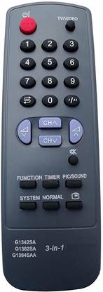 BhalTech 3 in 1 G1342SA G1382SA G1384SAA CRT TV Universal Compatible with  Sharp Remote Controller
