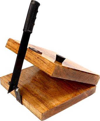 Urbio International Wooden Square Board Puri/Papad/Paratha Press Machine Roti and Khakra Maker