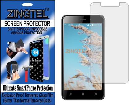 ZINGTEL Tempered Glass Guard for LYF WIND 6 (Flexible, Unbreakable)