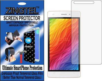 ZINGTEL Tempered Glass Guard for INTEX AQUA ACE MINI (Flexible, Unbreakable)