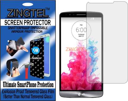 ZINGTEL Tempered Glass Guard for LG G3 D855 (Flexible, Unbreakable)