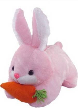 GMR Soft and Cute Rabbit Carrot Pink Colour  - 26 cm