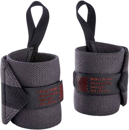 DOMYOS by Decathlon Weight Training Wrist Wrap Strap - Dark Grey Wrist Support