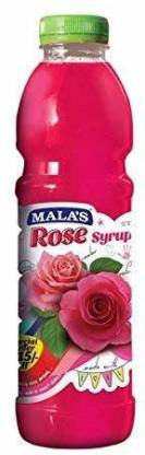 MALAS Rose Syrup Fruit Crush Syrup for Cake Rose