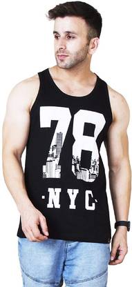 Veirdo Printed Men Round Neck Black T-Shirt