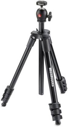 MANFROTTO MKCOMPACTLT-BK Compact Tripod (Black) Tripod
