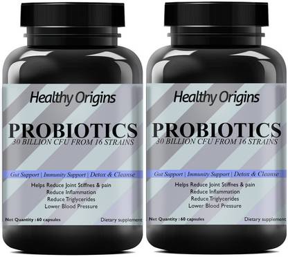 Healthy Origins Probiotics Supplement Digestion Capsule (Pack Of 2) Premium