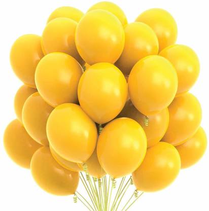KishWorld Solid KE-BALON-100-YELLOW-R Balloon