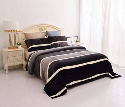 Metropolis Striped Double AC Blanket for  AC Room