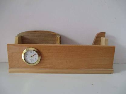 SHENKY 3 Compartments wooden Desk Organisers