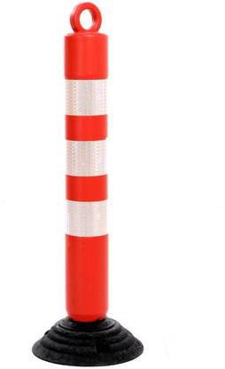 DARIT ROAD Bollards/Road Barricades With Rubber Base Emergency Sign