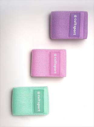 Cultsport Powerloop Fabric Resistance Bands (Pack of 3) Resistance Band
