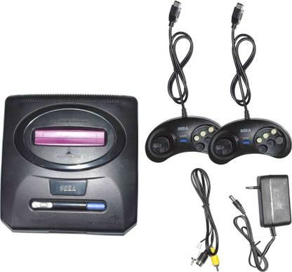 NOWAIT SG32464 Mega Drive II 16Bit Video Game Console Inbuilt Games snow bros,contra 1,double dragon 02,super Mario bros and Many more NA GB with Contra, Super Mario Bros