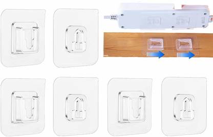 JIALTO 8Pcs Double-Sided Adhesive Wall Hooks Hanger Strong Transparent Wall Hook|13.2lb Hook 1
