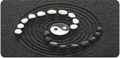 Ryca Yin And Yang Stones Wallpaper 3D Design High Resolution Desk Pad With Non-Slip Base For Gaming||PC||Laptop||Keyboard Non Slip Base Mousepad