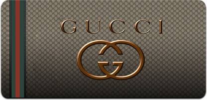 Ryca Gucci Logo HD Wallpaper Design High Resolution Desk Pad With Non-Slip Base For Gaming||PC||Laptop||Keyboard Non Slip Base Mousepad