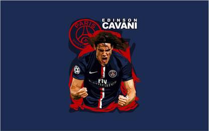 Edinson Cavani Footballer Wall Poster For Room With Gloss Lamination M10 Paper Print