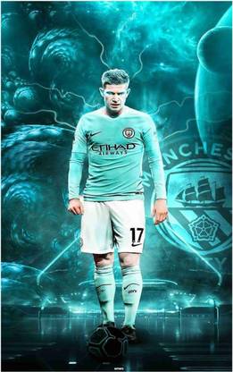 Kevin De Bruyne Footballer Wall Poster For Room With Gloss Lamination M10 Paper Print
