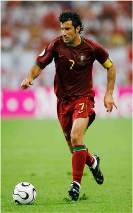 Luis Figo Footballer Wall Poster For Room With Gloss Lamination M2 Paper Print