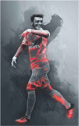 Mesut Ozil Footballer Wall Poster For Room With Gloss Lamination M10 Paper Print