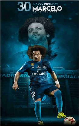Marcelo Vieira Footballer Wall Poster For Room With Gloss Lamination M4 Paper Print