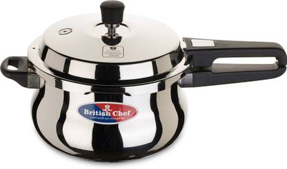 British Chef 5.5 L Outer Lid Induction Bottom Pressure Cooker