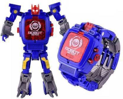 Tricolor Robot watch (Multicolor) (Blue) (Blue)