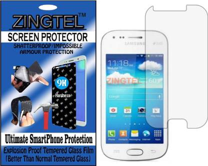 ZINGTEL Tempered Glass Guard for SAMSUNG S DUOS 2 S7582 (Flexible, Unbreakable)