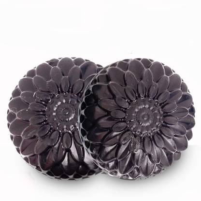 leandros Activated Charcoal Bath Soap for Deep Clean and Anti-pollution Effect-pack of-(2)-