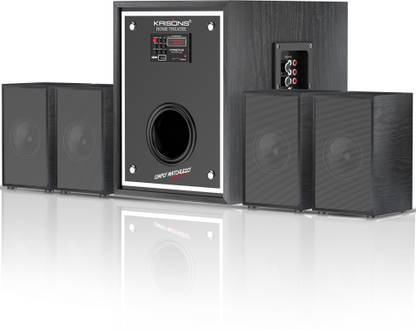 KRISONS Grand-200, 4.1 Multimedia System | App Controlled, Bluetooth Supporting Home Theatre | USB, AUX, LCD Display, Built-in FM, Recording Bluetooth Home Theatre