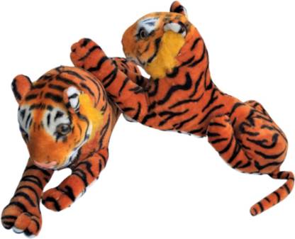 NISHKARSH STUFFED SOFT TOYS COMBO OF TIGER SUITABLE FOR BED ROOM , GUEST ROOM , SHOWCASE , REFRIGATOR , TABLE  - 16 mm