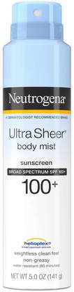 NEUTROGENA Sunscreen - SPF 50 PA+ ULTRA SHEER Sunscreen Spray Body Mist SPF 100
