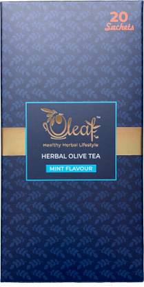 Oleaf Herbal Olive Tea (Mint Flavour) Mint Herbal Infusion Tea Box