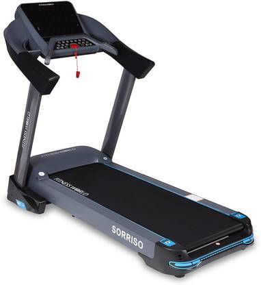FITNESS WORLD SORRISO Series 6 HP Peak Ac Motor Semi-Commercial Treadmill 0-18 Level Auto Incline Treadmill with LED Display Treadmill (Max Weight:160 kg)