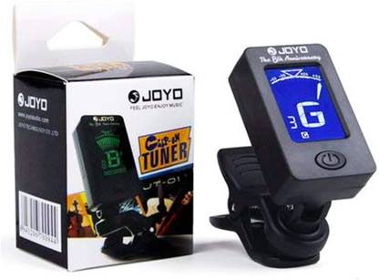 JOYO Guitar Tuner - Digital Electronic Tuner Acoustics and LCD Display for Guitar Bass Violin Mandolin Banjo Ukulele High Precision Calibration Tuner Automatic Digital Tuner