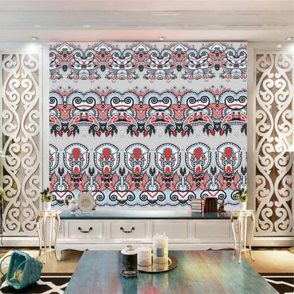 digital print world Floral & Botanical Multicolor Wallpaper