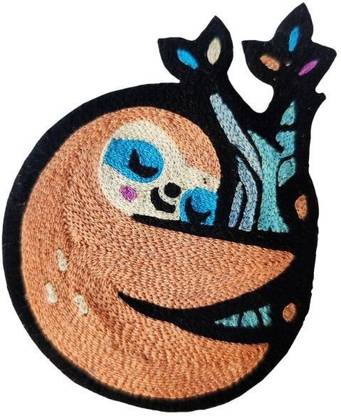 Space Age LAZY SLOTH,HAND EMBROIDERED,PATCH FOR CLOTHES AND ACCESSORIES Applique Patch