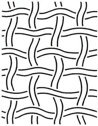 Quilting Creations Basket Weave Background Quilt Stencil