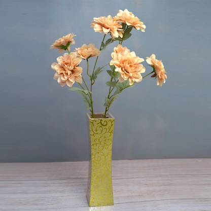 decormasters Artificial Flower sticks Star Magnolia 4 Heads without pot Multicolor Magnolia Artificial Flower