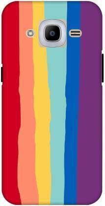 Creativo Back Cover for SAMSUNG GALAXY J2 Back Cover for Rainbow Colour Design Hard Back Case