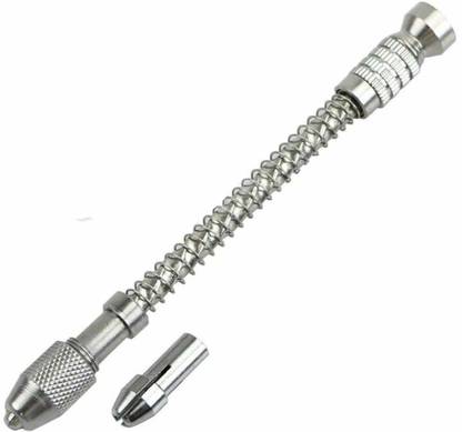 DIY Craft Pin Vise Wood Spiral Hand Push Drill Chuck Micro Twist Bit