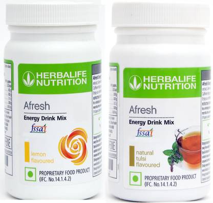 Herbalife Nutrition Afresh Energy and Nutrition Drink Lemon-Tulsi Energy Drink