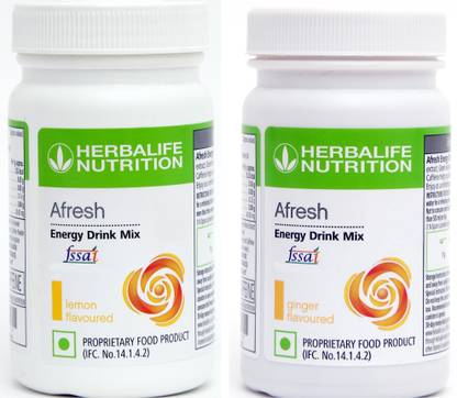 Herbalife Nutrition Afresh Energy and Nutrition Drink Lemon + Ginger Energy Drink