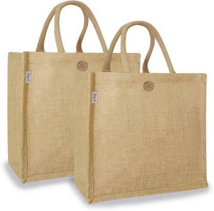 Earthbags SOLID COLOR BAGS WITH LOOP CLOSURE(PACK OF 2) Multipurpose Bag