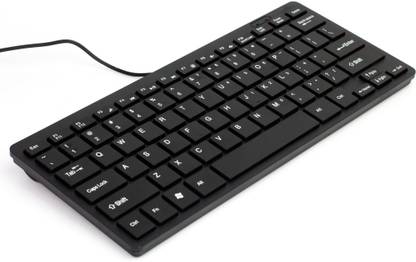 PRODOT FEATHER-CHICLET-WIRED Wired USB Standard Desktop Keyboard Compatible with Desktop, Laptop, Mac