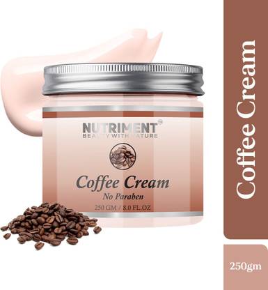Nutriment Coffee Cream for Moisturizing Glowing Skin, Paraban Free 250gram Suitable for all skin types, PACK OF 1