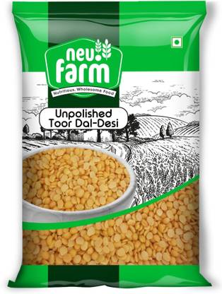 Neu.Farm Oily Toor Dal (Whole) (Unpolished Toor Dal (Desi) - Oily Madhi - 1 Kg)