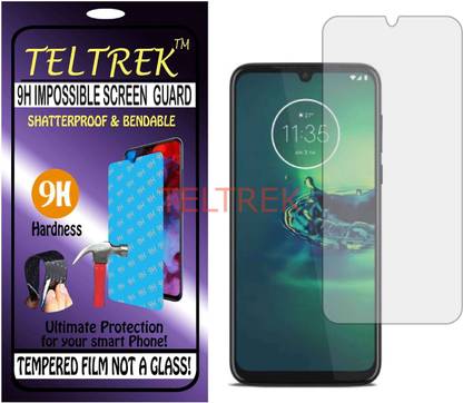 TELTREK Tempered Glass Guard for MOTOROLA G8 PLUS (Flexible, Unbreakable)
